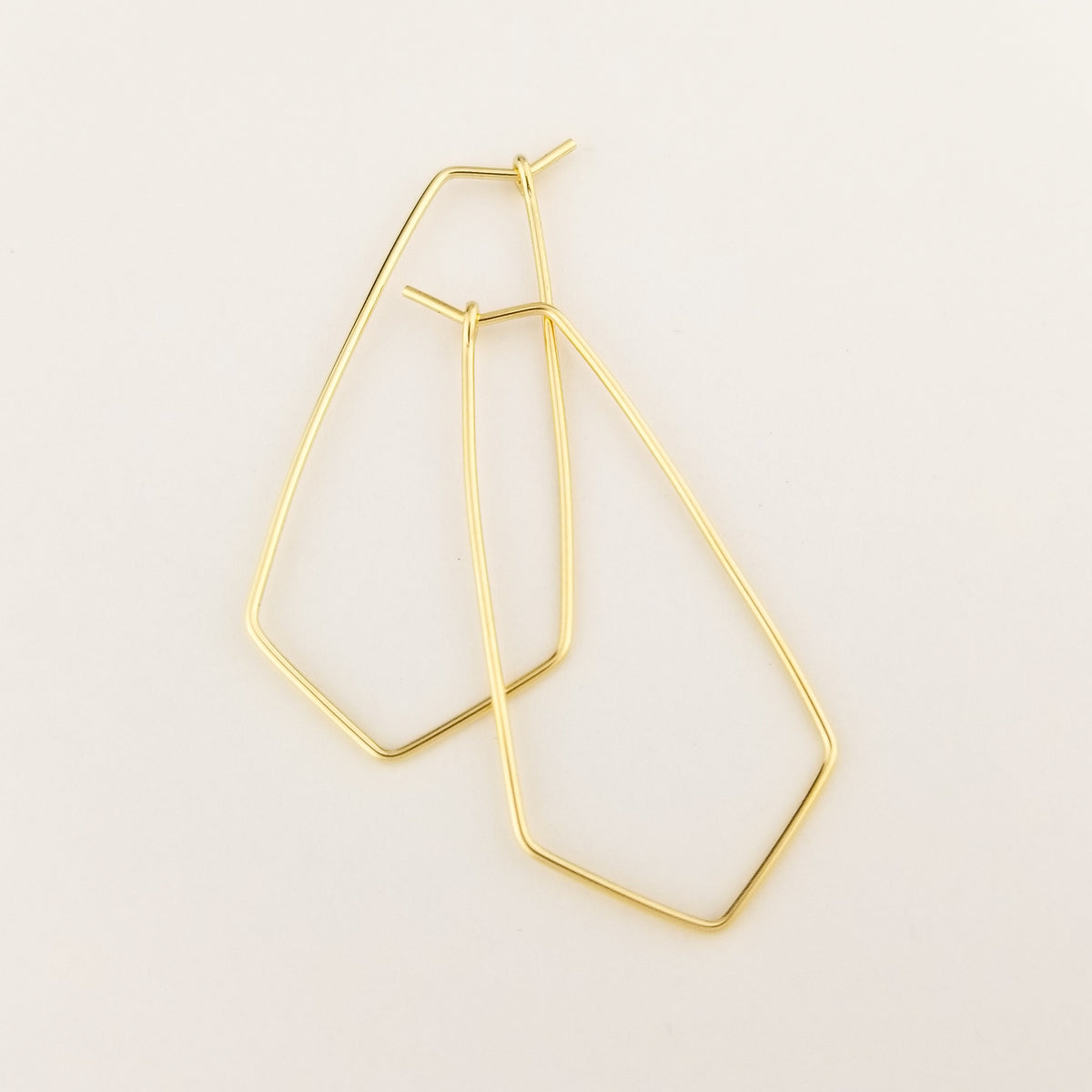 2023 Fashion Simple Earring Silver Golden Color Geometric Triangle Ear  Women Trendy Style Hoop Earrings Jewelry